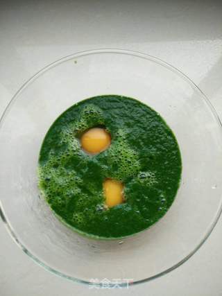 菠菜鸡蛋饼的做法步骤:6