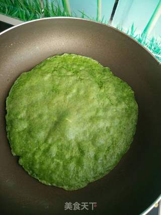 菠菜鸡蛋饼的做法步骤:10