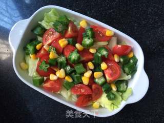 时蔬拼蛋的做法步骤:7