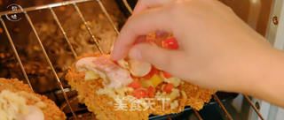 网红薯片炸鸡披萨的做法步骤:11