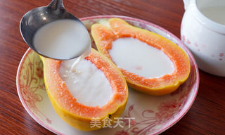 花胶木瓜牛奶冻,颜值超高!的做法步骤:6