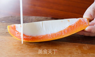 花胶木瓜牛奶冻,颜值超高!的做法步骤:8