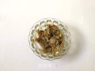肉酿苦瓜圈的做法步骤:7