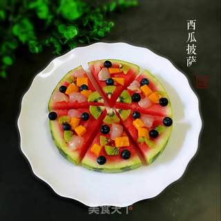 西瓜披萨的做法步骤:7