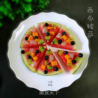 西瓜披萨的做法步骤:8