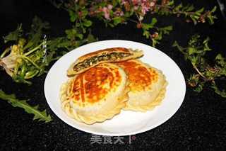 婆婆丁馅烫面饼的做法步骤:7