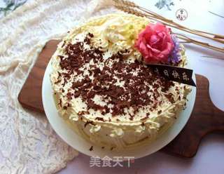 鲜花奶油八寸蛋糕的做法步骤:12