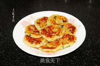 土豆泥胡萝卜香葱饼的做法步骤:6