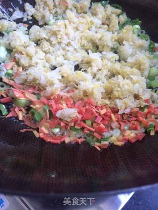 酸菜炒米饭的做法步骤:6