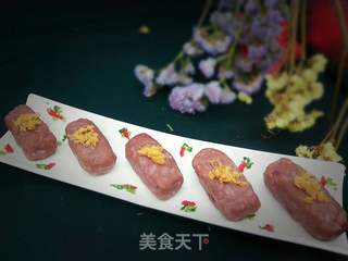紫薯鱼松饭团的做法步骤:12