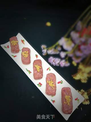 紫薯鱼松饭团的做法步骤:13