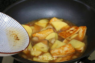 黄豆酱烧豆腐土豆的做法步骤:6