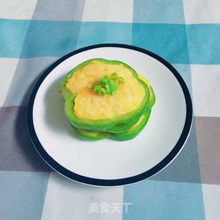 菜椒圈鸡蛋饼的做法步骤：6