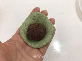 艾草青团的做法步骤:13
