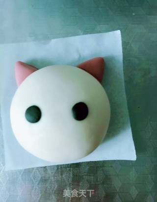 小猫馒头的做法步骤:11