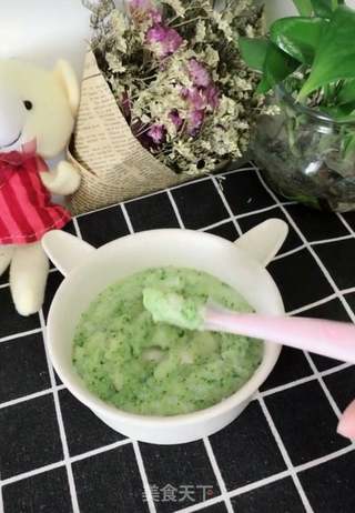 西蓝花土豆鳕鱼泥的做法步骤:11