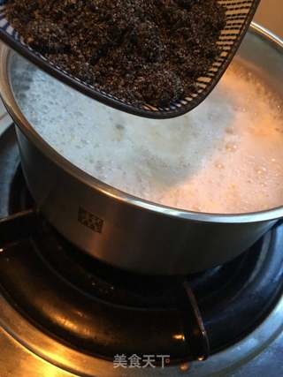 黑芝麻燕麦粥的做法步骤:3