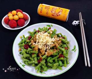 麻酱豇豆结#凉拌菜#的做法步骤:14