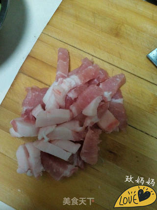 咸菜炒干鱿鱼的做法步骤:3