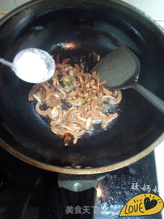 咸菜炒干鱿鱼的做法步骤:8