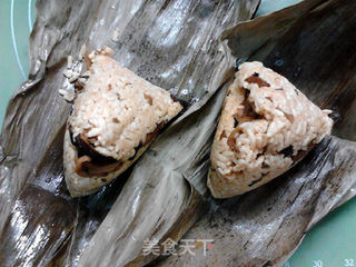 松茸菌菇粽子粥的做法步骤:5