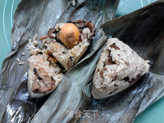 松茸菌菇粽子粥的做法步骤:6
