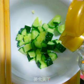 清新爽口拌黄瓜的做法步骤:5