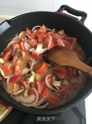 番茄意面的做法步骤:6