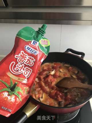 番茄意面的做法步骤:7