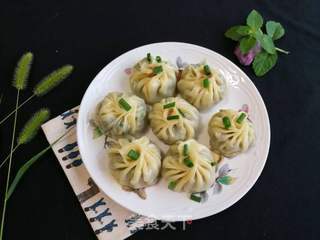 牛肉荠菜煎包的做法步骤:9