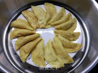 鸡肉蔬菜蛋饺的做法步骤:12