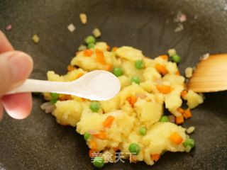 蔬菜土豆泥 快手早餐的做法步骤：8