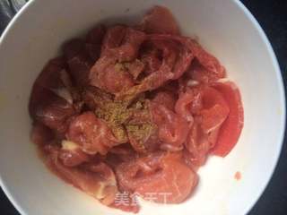 子姜炒肉的做法步骤:3