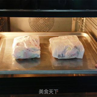 包烘什锦三文鱼的做法步骤:13