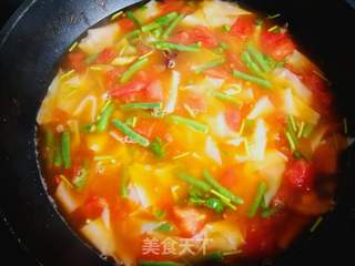 西红柿豆角面片的做法步骤:13