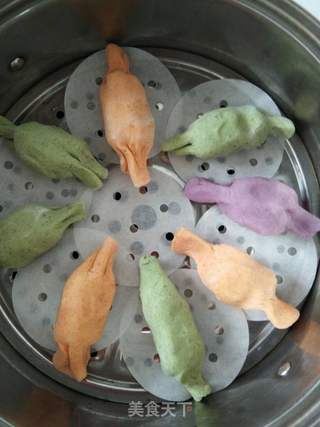 彩色糖果饺子的做法步骤:8