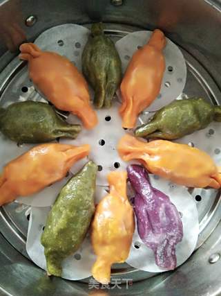 彩色糖果饺子的做法步骤:9