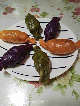 彩色糖果饺子的做法步骤:10