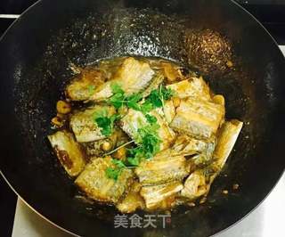 酱烧带鱼的做法步骤:6