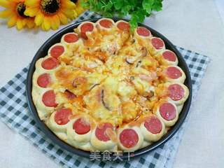 玉米鲜虾香菇披萨的做法步骤:22