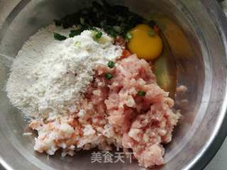 虾仁泡菜煎饼的做法步骤:5