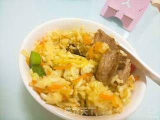 咖喱炒饭~的做法步骤:3