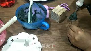 韩式豆沙裱花--多肉植物系列的做法步骤:19