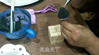 韩式豆沙裱花--多肉植物系列的做法步骤:20
