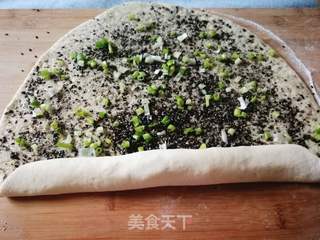 黑芝麻花卷的做法步骤:12