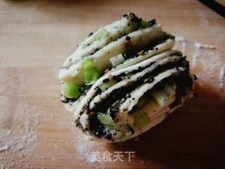 黑芝麻花卷的做法步骤:17