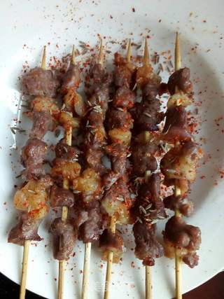 烤羊肉串(简单粗暴烤箱版)的做法步骤:7