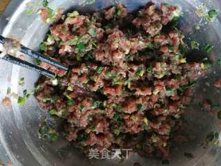 简易版牛肉水煎包的做法步骤:4