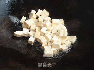 肉末豆腐拌面的做法步骤:4