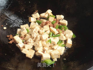 肉末豆腐拌面的做法步骤:6